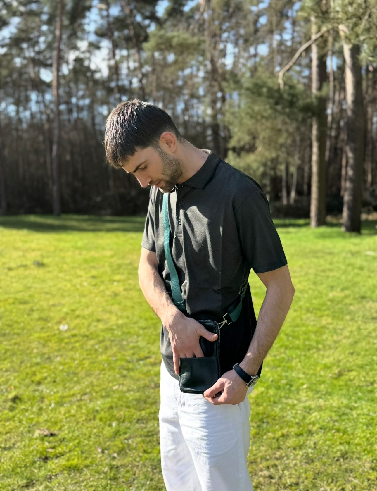 Leather Golf Tee Pouch