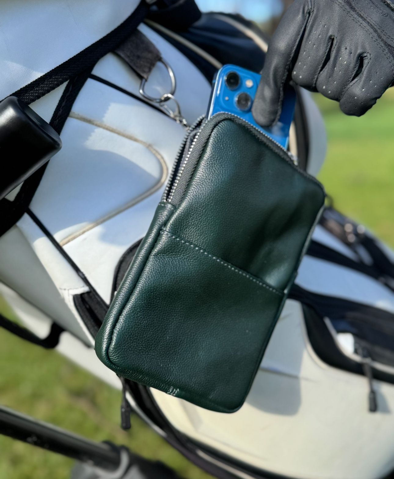 Leather Golf Tee Pouch